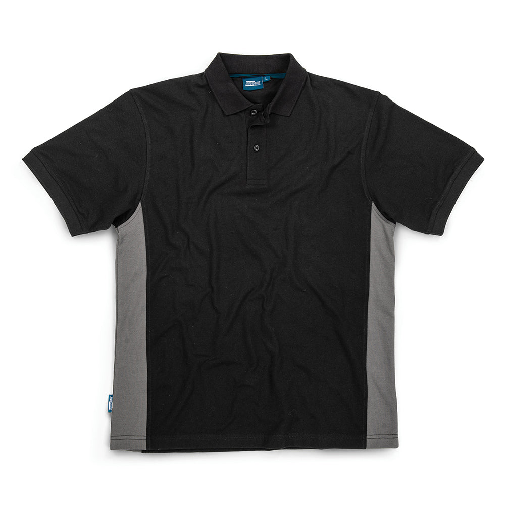 Tough Grit 2-Tone Polo Black / Charcoal - Damaged Packaging