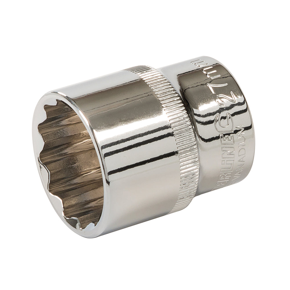 Silverline Socket 1/2" Drive 12pt Metric - New - warehousetoolsale.com