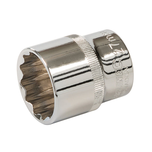 Silverline Socket 1/2" Drive 12pt Metric - New - warehousetoolsale.com