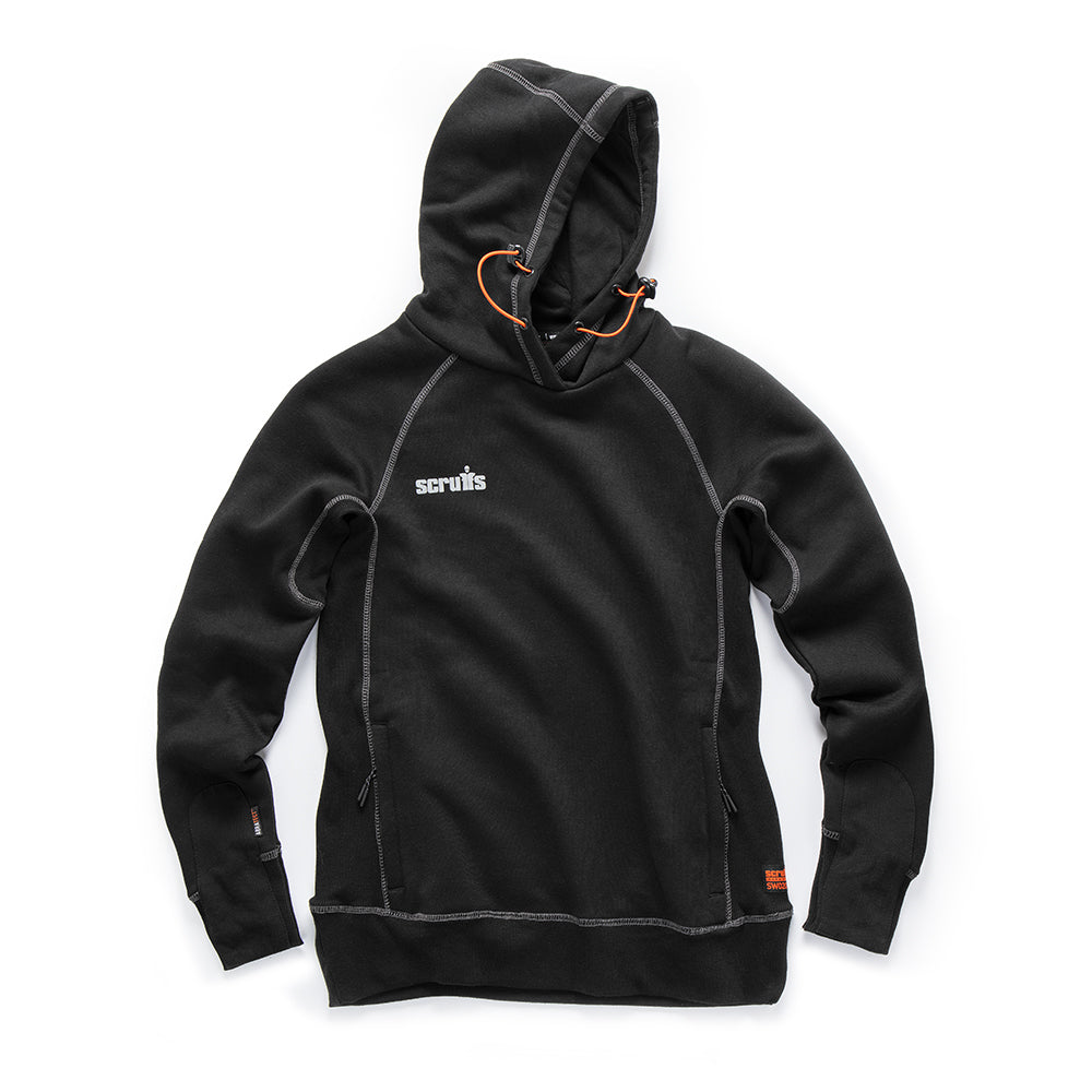 Scruffs Women's Trade Hoodie Black - Damaged Packaging