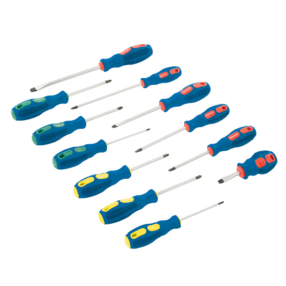 Silverline General Purpose Screwdriver Set 12pce 12pce - Ex Display - warehousetoolsale.com