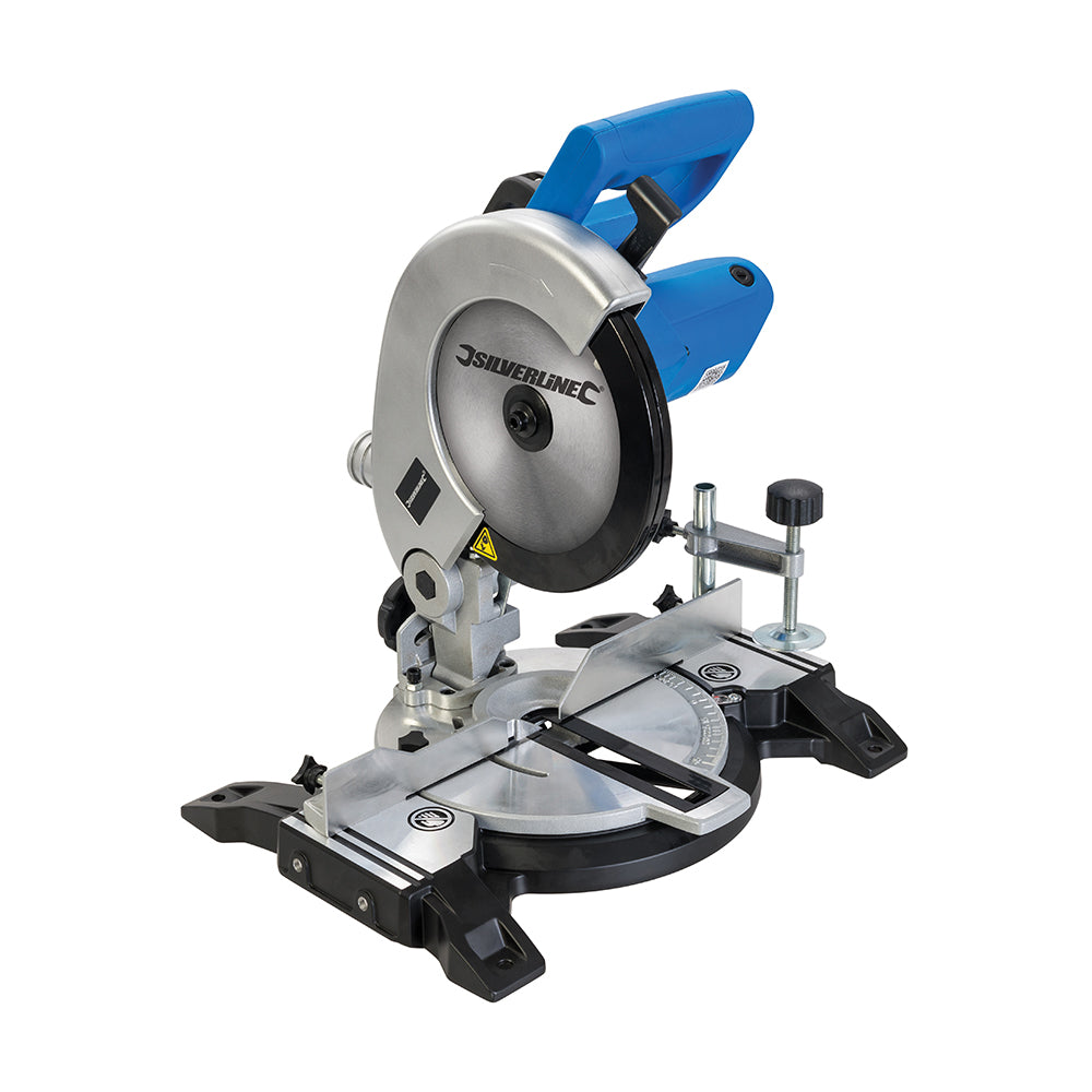 Silverline 1400W Compound Mitre Saw 210mm - New - warehousetoolsale.com