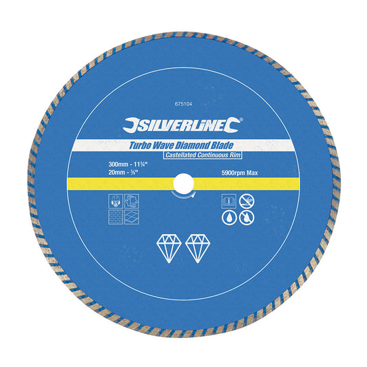 Silverline Turbo Wave Diamond Blade - Damaged Packaging