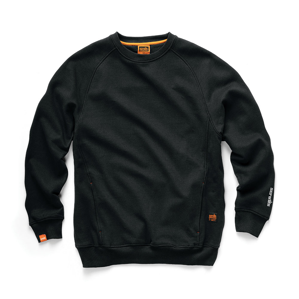 Scruffs Eco Worker Sweatshirt Black - Damaged Packaging