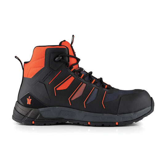 Scruffs Glide Safety Boot Black / Orange - Damaged Packaging