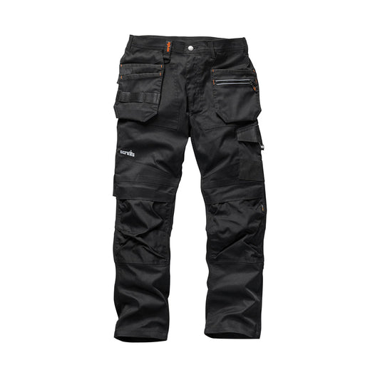 Scruffs Trade Flex Trousers Black - Damaged Packaging - warehousetoolsale.com